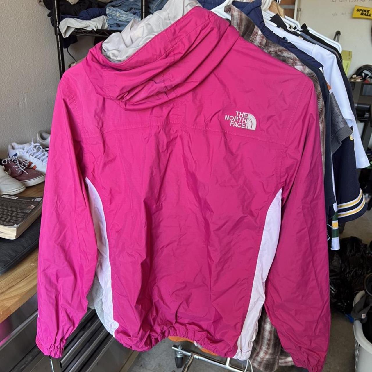 The north face jacket womens size small pink one... Depop