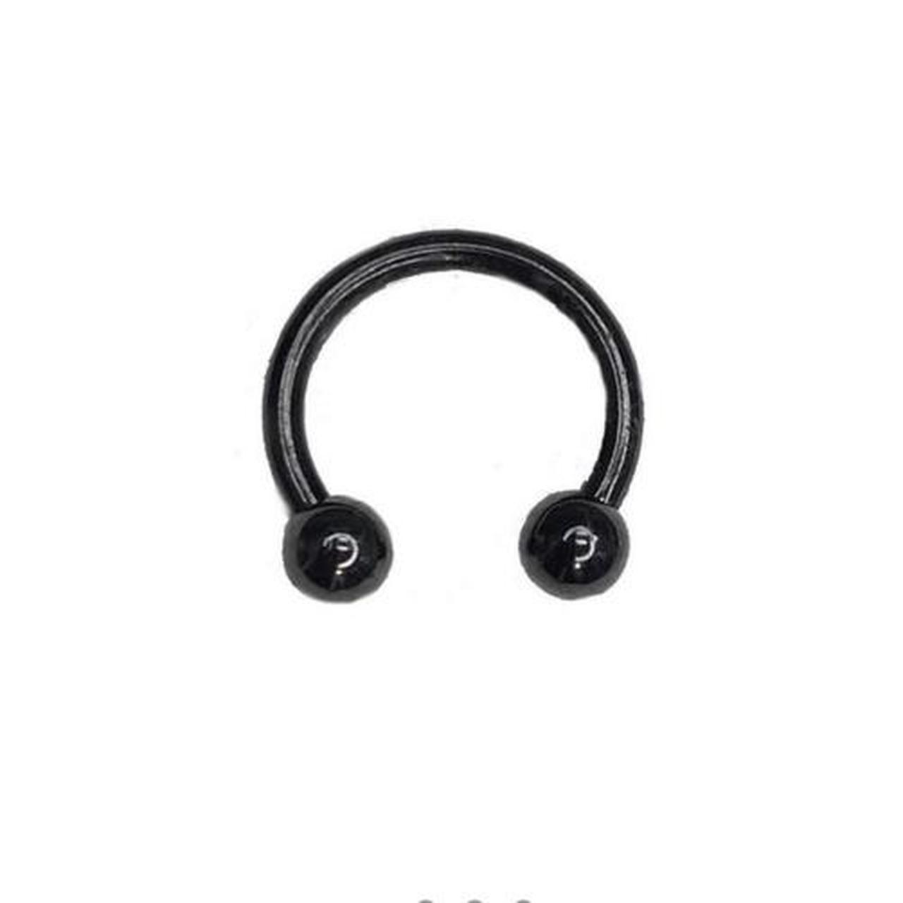 Product Image 2 - REPOP Black barbell hoop piercings