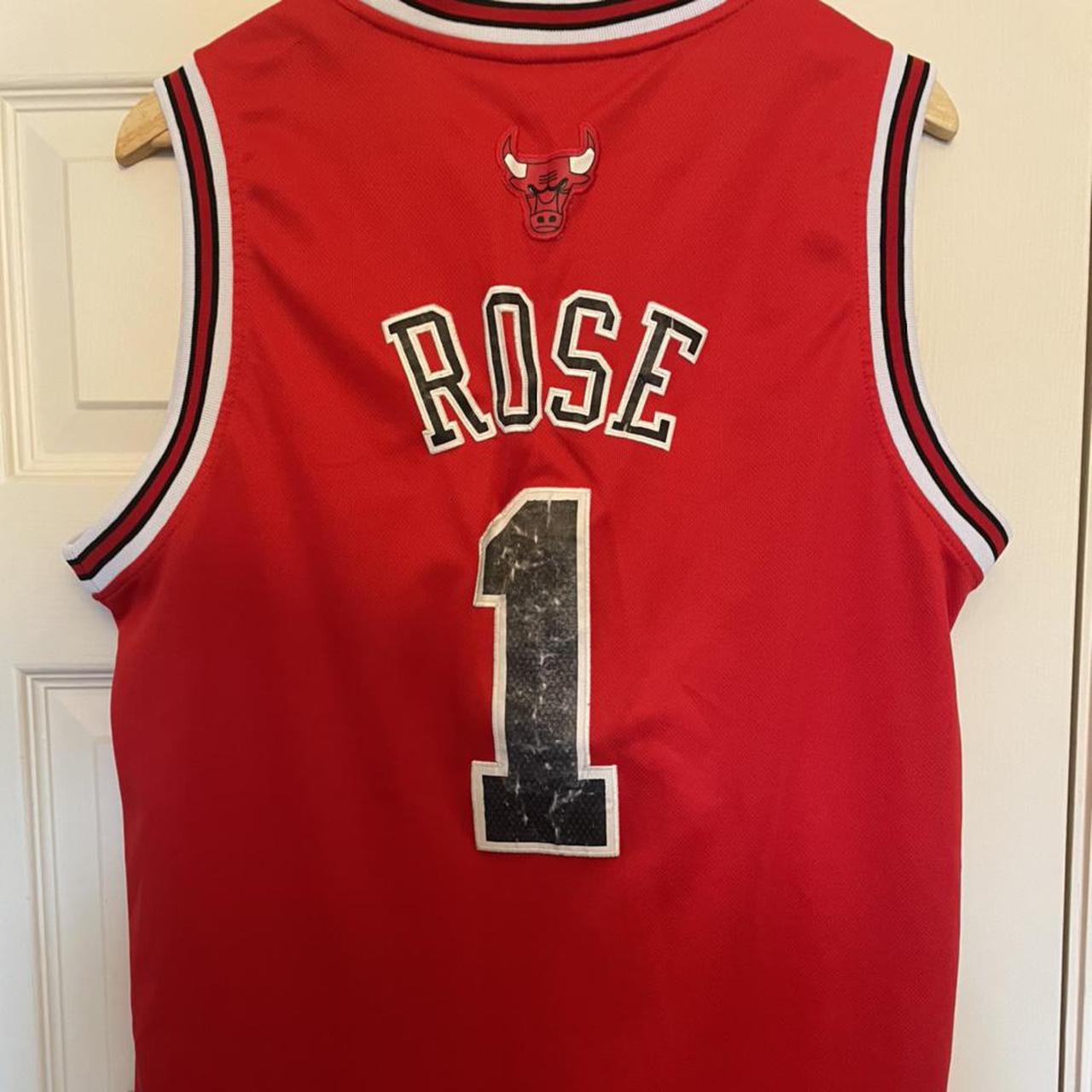 Chicago Bulls NBA Adidas Derrick Rose 1 Black Jersey - Depop