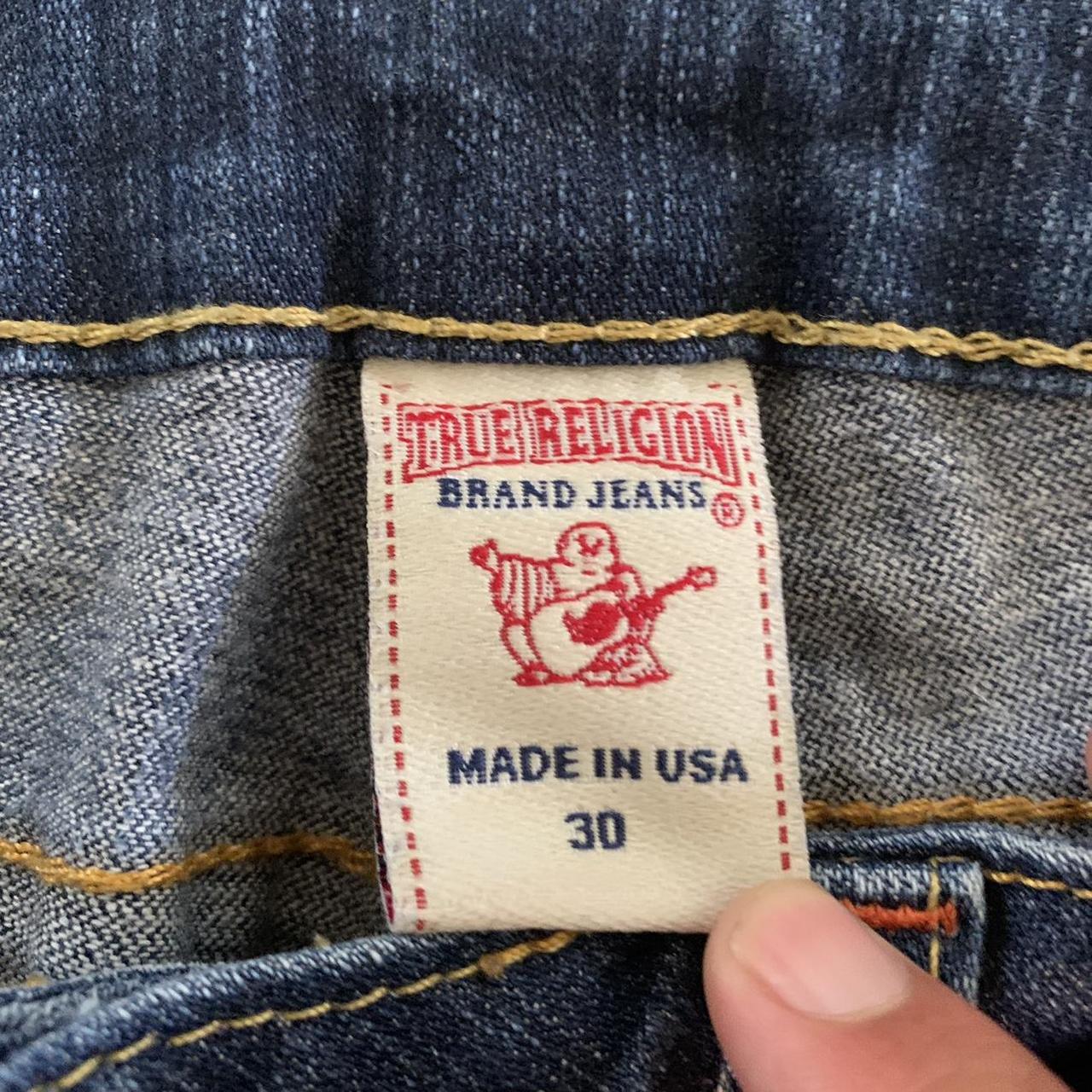 Vintage Y2K True Religion Denim Jeans Size 30 World... - Depop