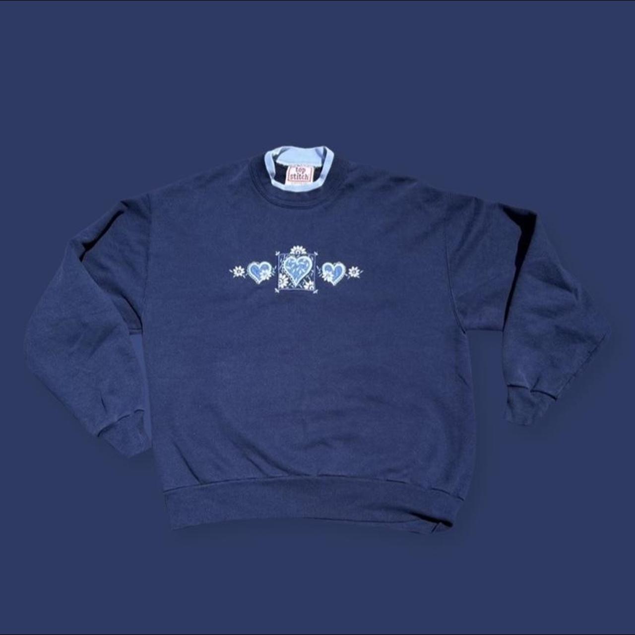Top Stitch Men's Navy Sweatshirt