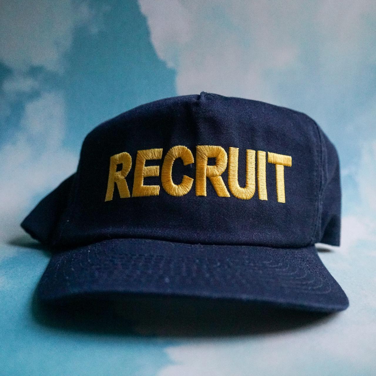 Men's Black and Yellow Hat Depop