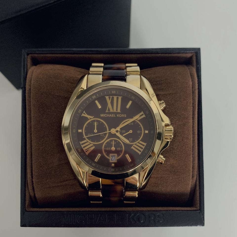 Michael kors gold 2024 and tortoiseshell watch