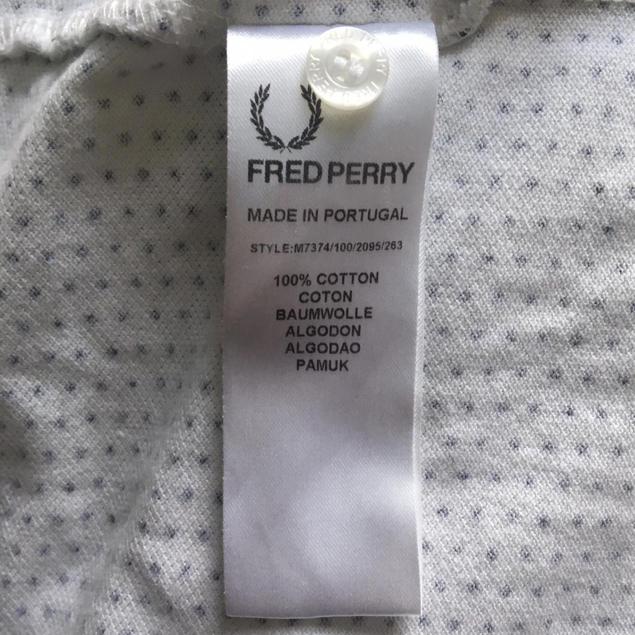 Fred Perry Men's White and Black Polo-shirts | Depop