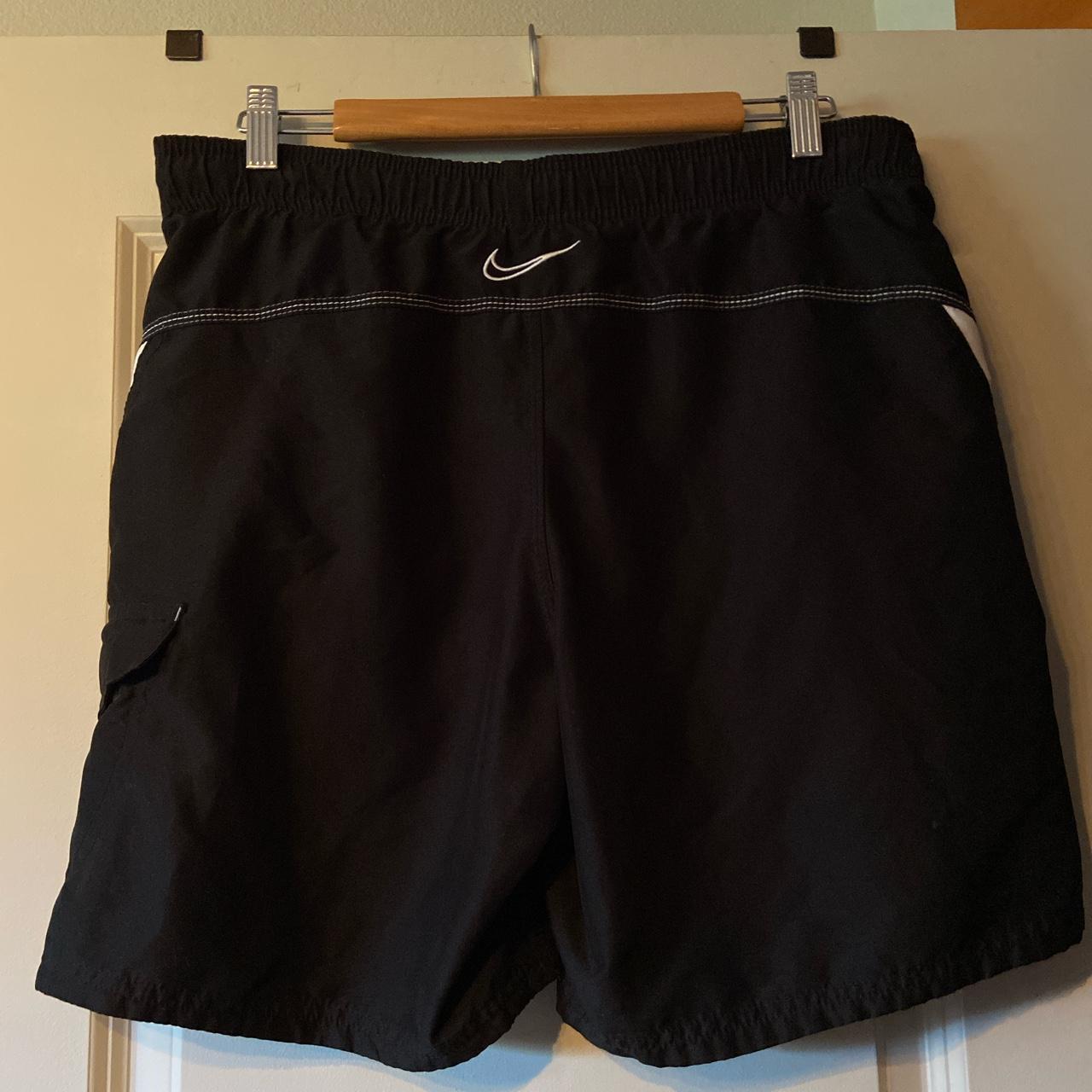 Nike Men's Black and White Swimsuit-one-piece (2)