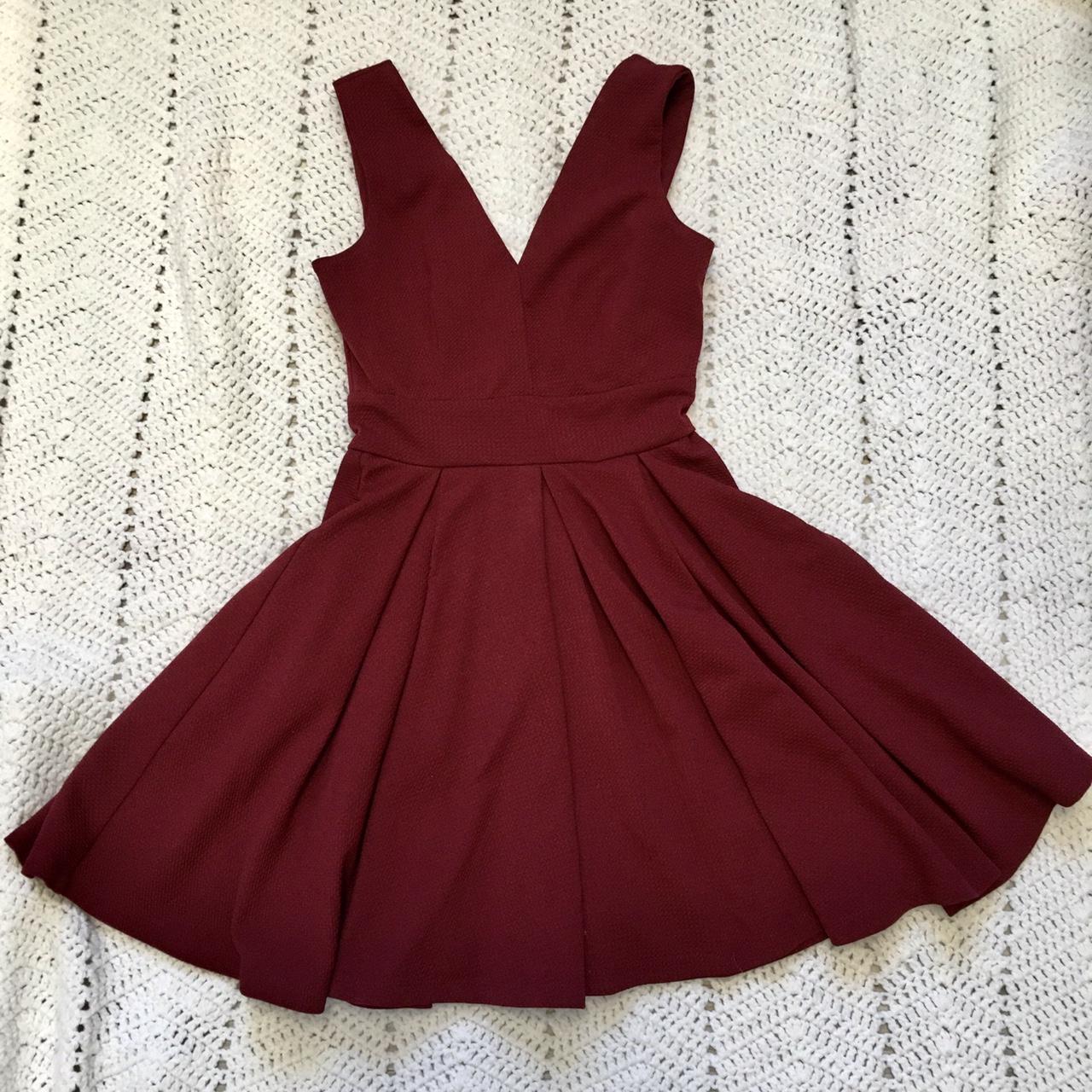 Maroon circle skirt clearance dress