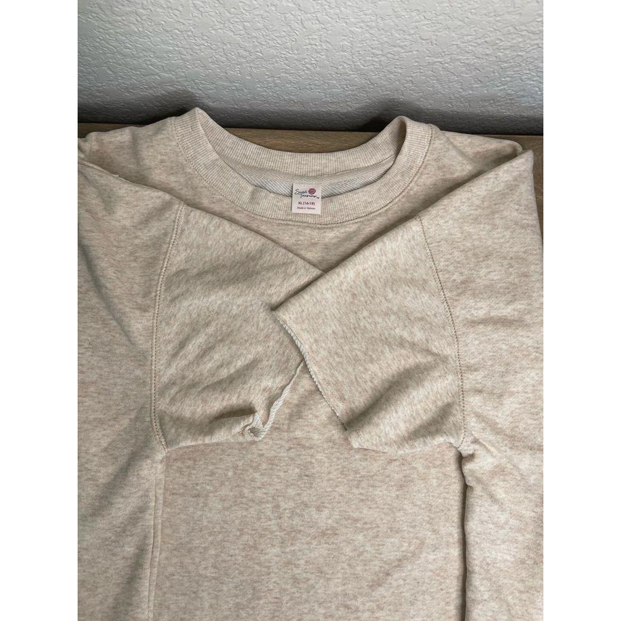 Product Image 3 - Cropped Short Sleeve Sweatshirt, Cream