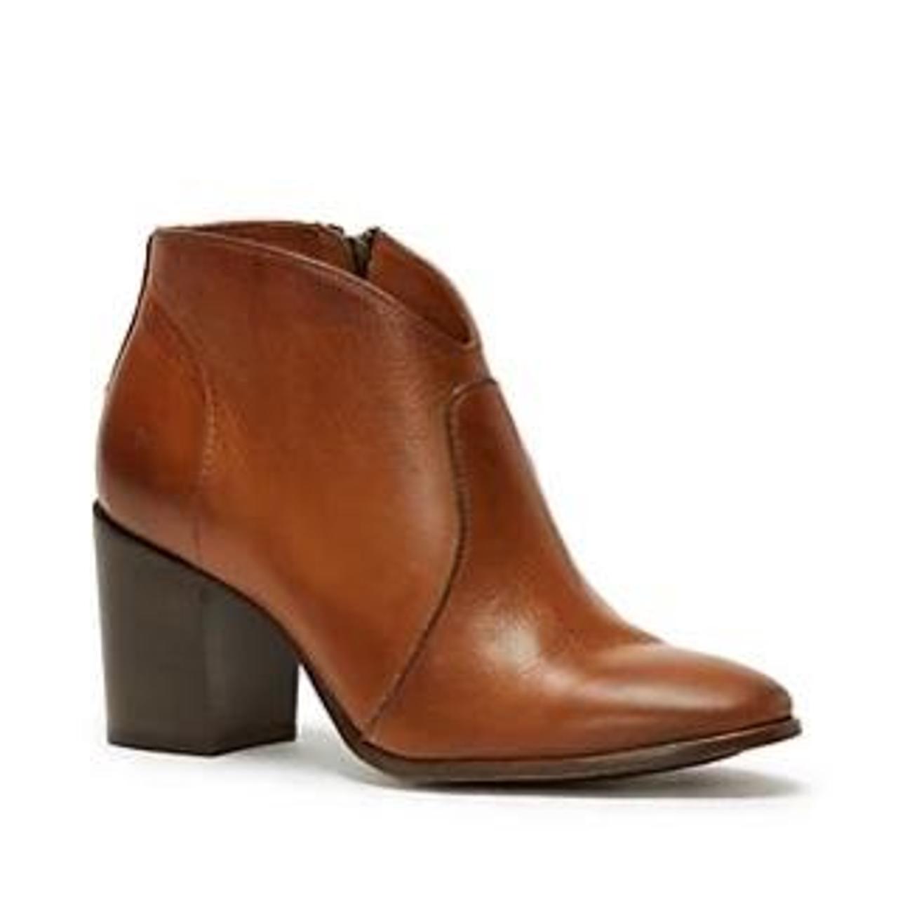 frye nora whipstitch suede bootie