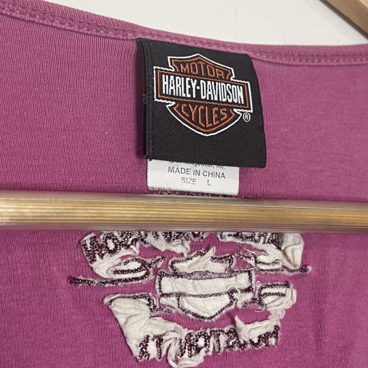 Harley Davidson Womens Pink T Shirt Depop 