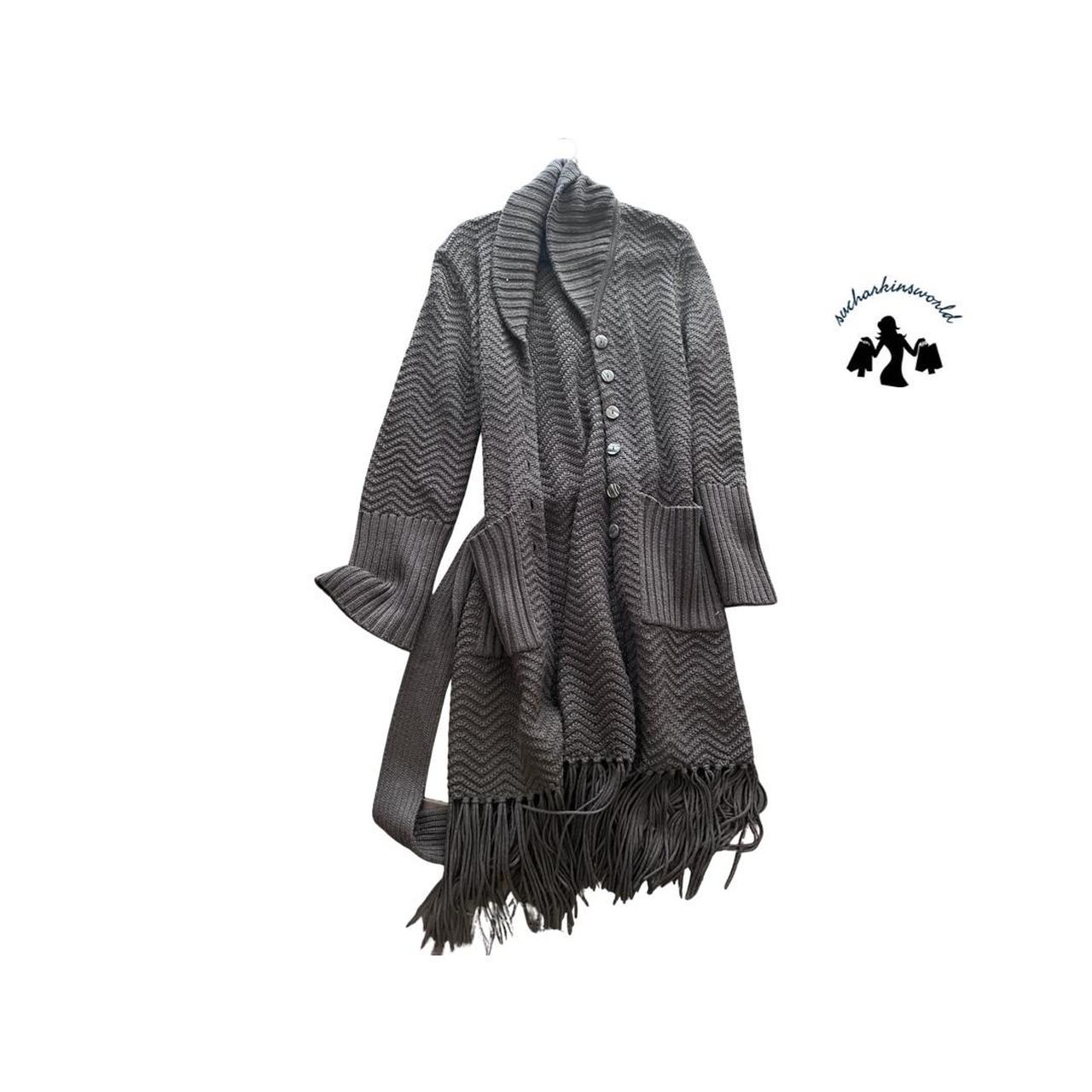 Karen Millen size 3 (M/L) brown long sweater length... Depop