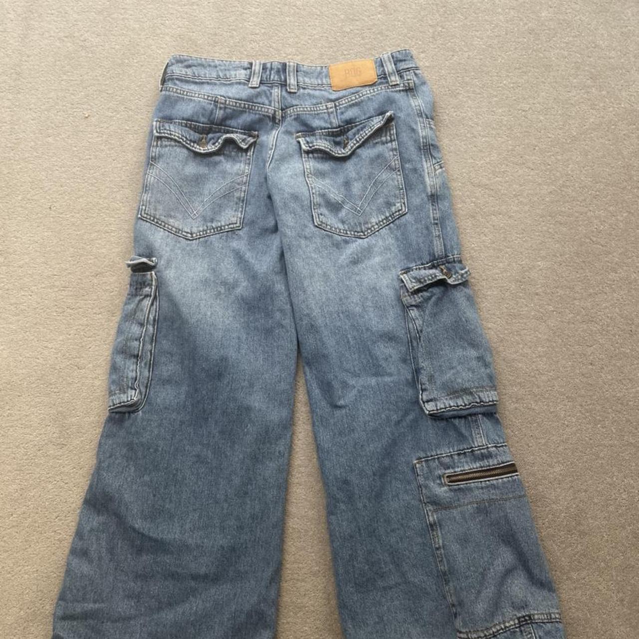 Denim cargos from urban outfitters size S, W28 and... - Depop