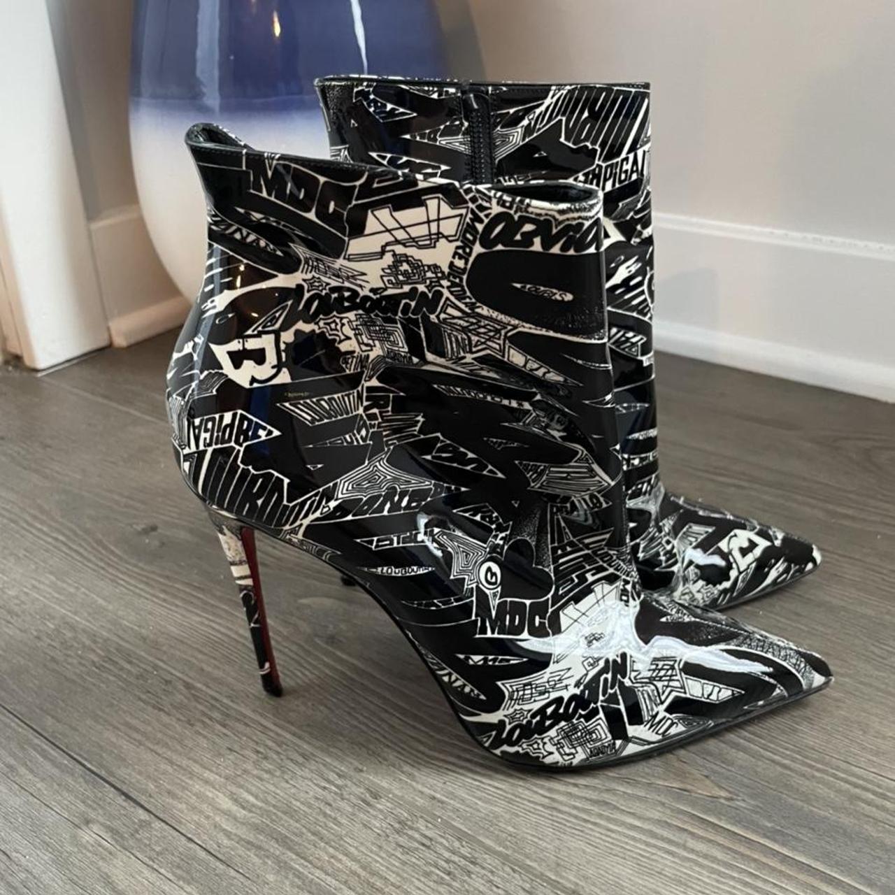 Christian louboutin hot sale graffiti boots