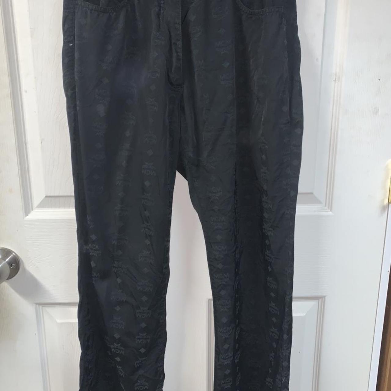 Mcm jean pants Mcm monogram logo black 80/90s era... - Depop