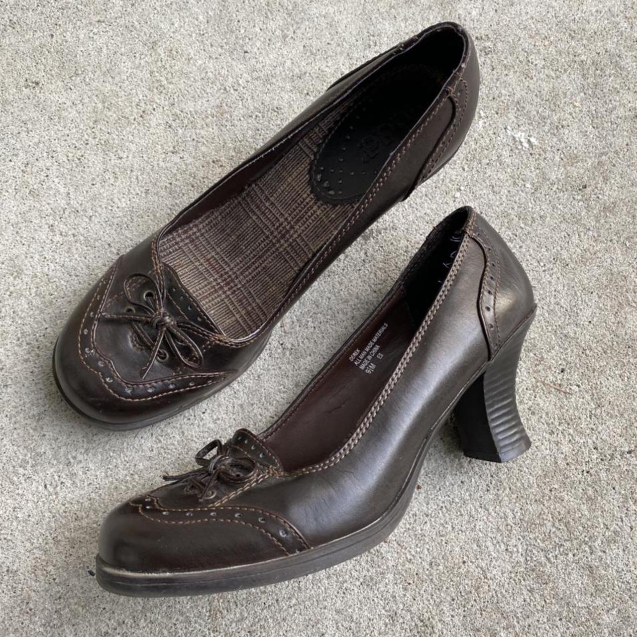 Vintage MUDD mini heels. Super cute loafer style.... - Depop