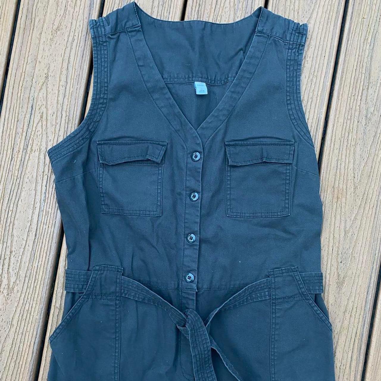 Old Navy utility jumpsuit. One piece charcoal gray... Depop
