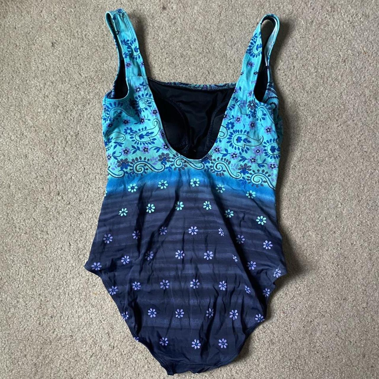 Longitude cottagecore patterned one piece swim suit.... - Depop