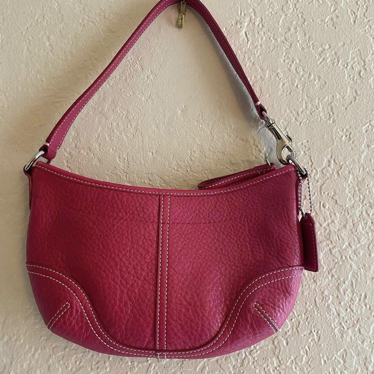 バッグ Vintage Coach Pink Leather Purse Handbag Coach Vintage Y2K Hot Pink Signature C Purse | eBay