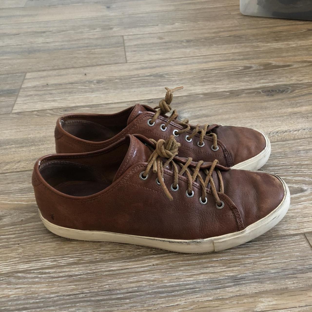 frye men's leather sneakers