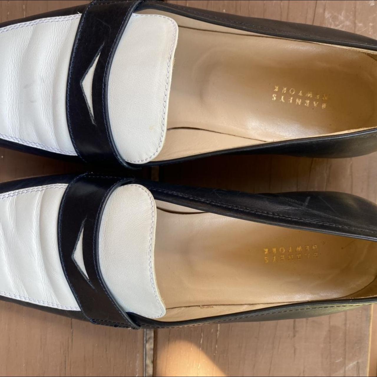 Barney's Women's Navy and White Loafers (2)