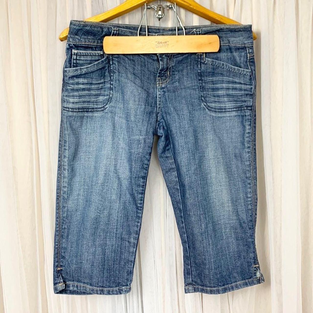 American Eagle jean Bermuda shorts Gently used Size... - Depop