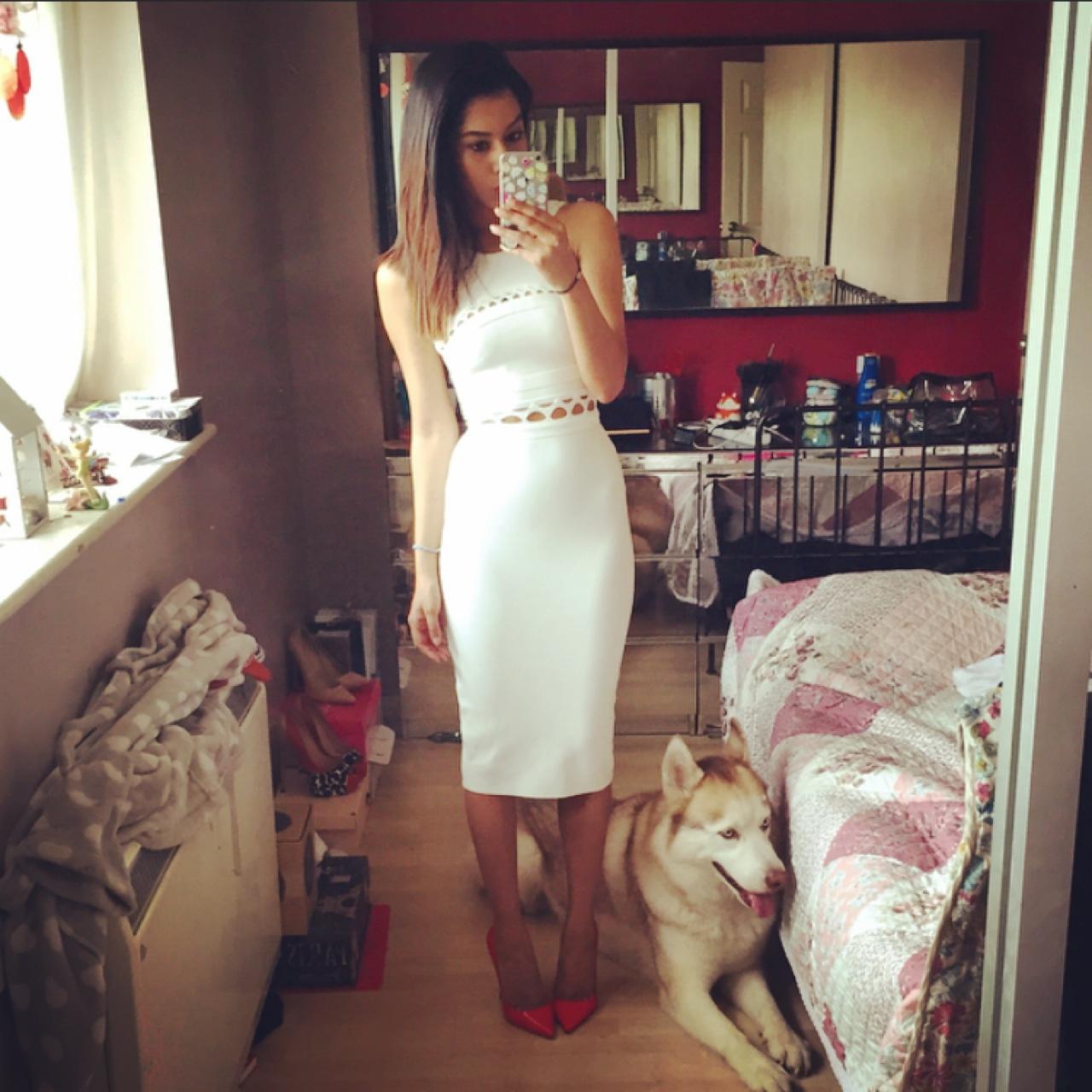 Celeb boutique white store dress