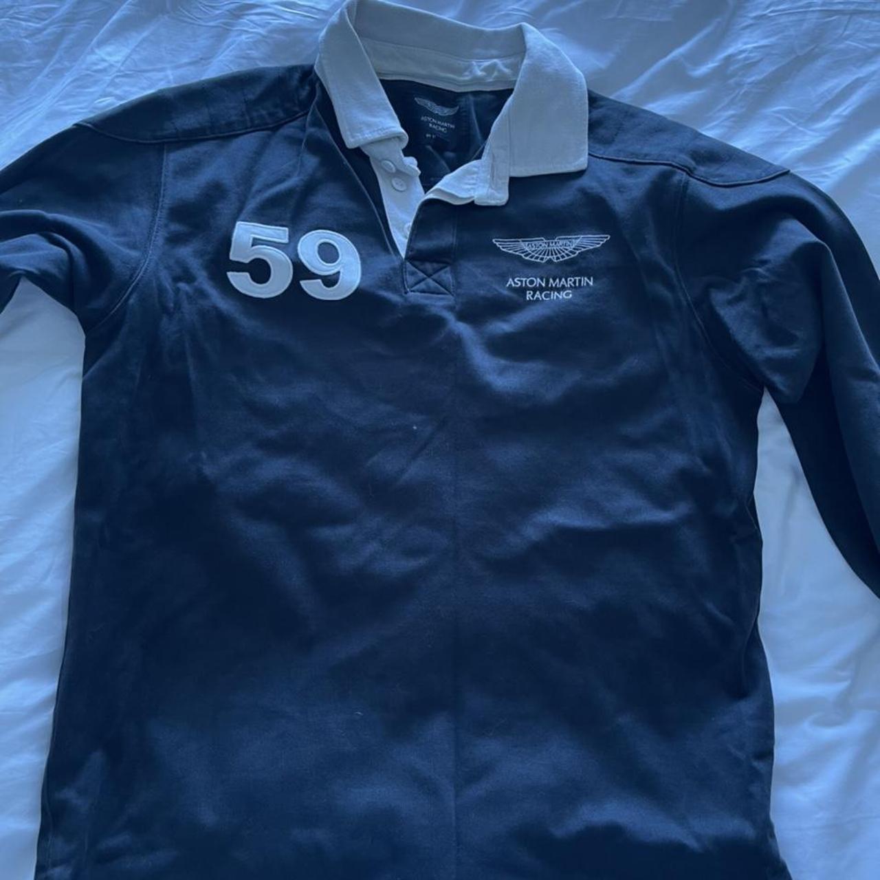 One of a kind long sleeved Aston Martin polo shirt.... Depop