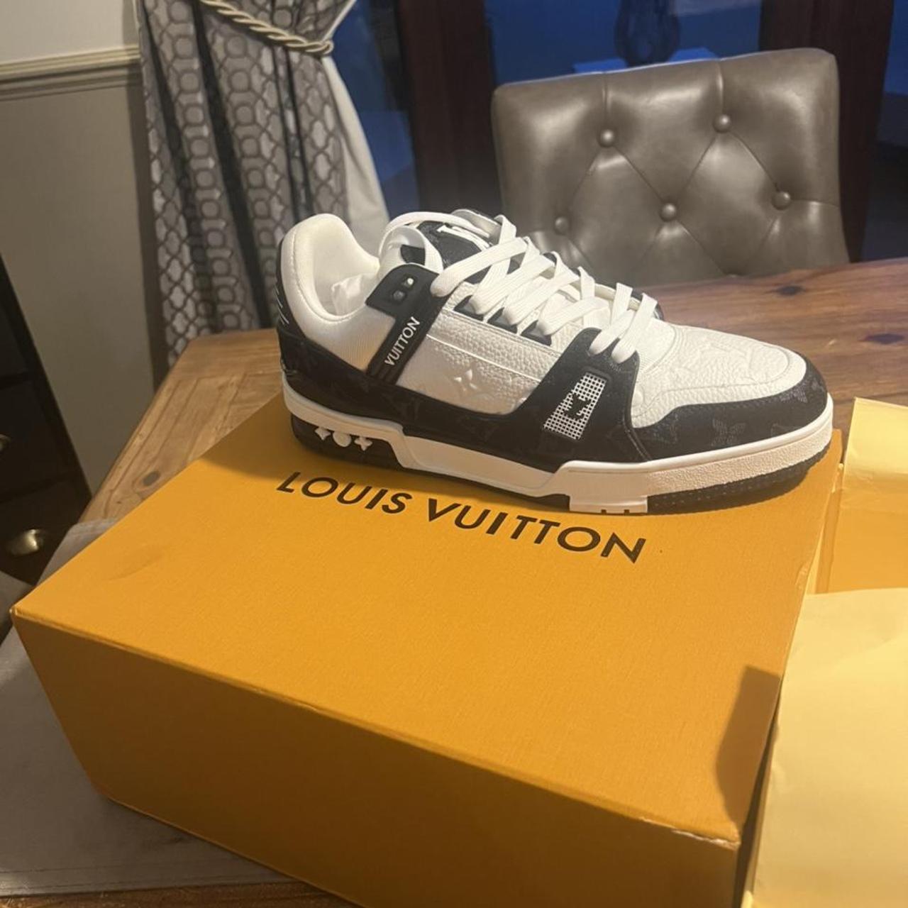 Louis Vuitton trainers Brand new never worn Comes... - Depop