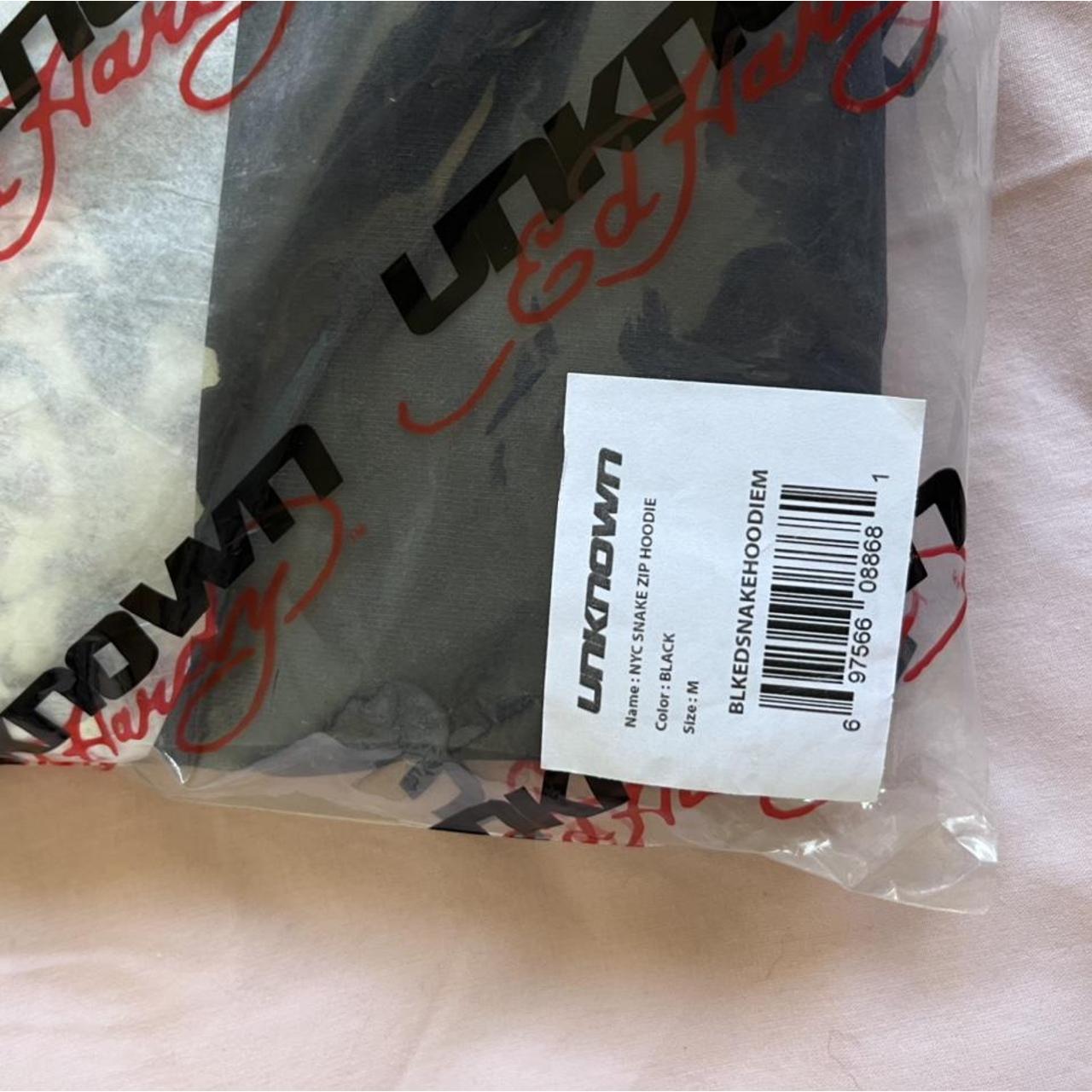 Ed Hardy X Unknown London Zip Up Hoodie Brand New Depop