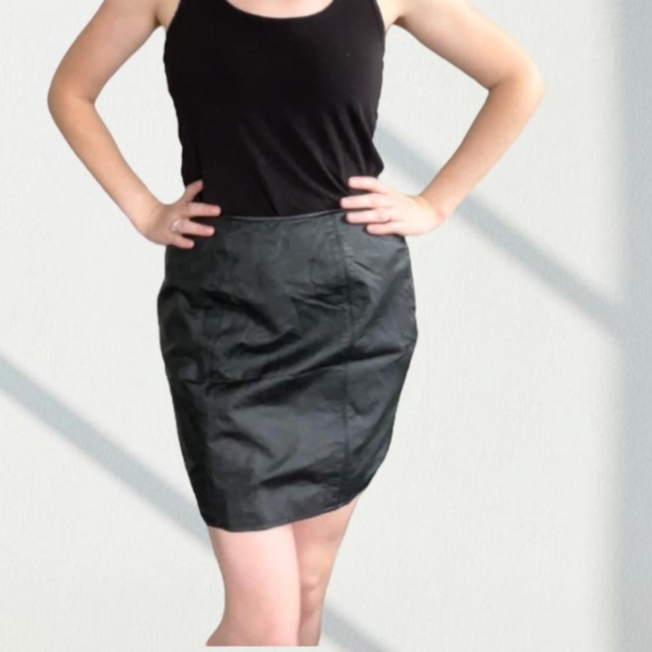 Faux leather outlet mini skirt 90s