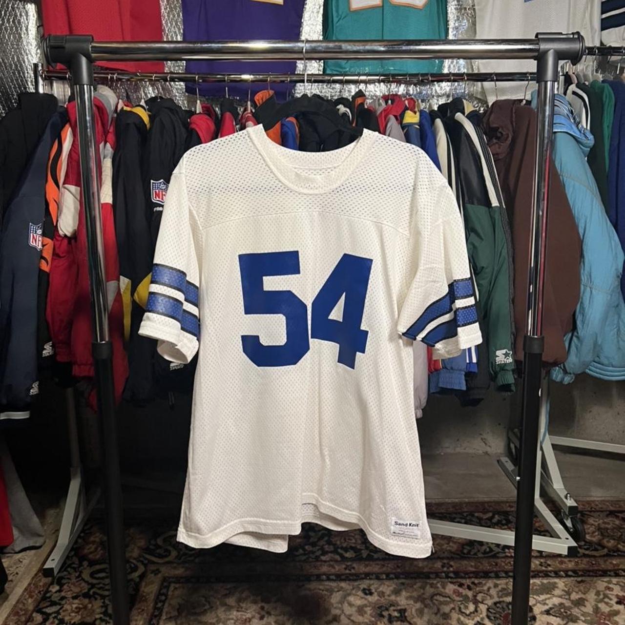 Deadstock 1970s Sand Knit Football Jersey Pit to - Depop