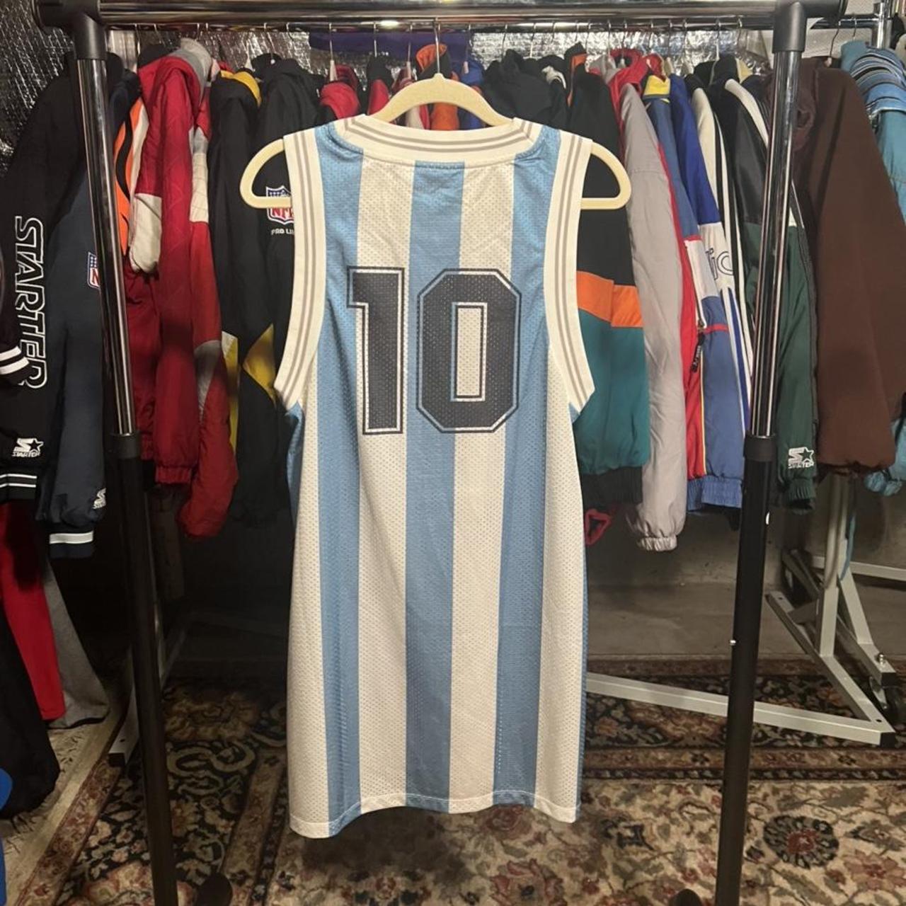 Vintage Adidas Argentina Basketball Jersey Number... Depop