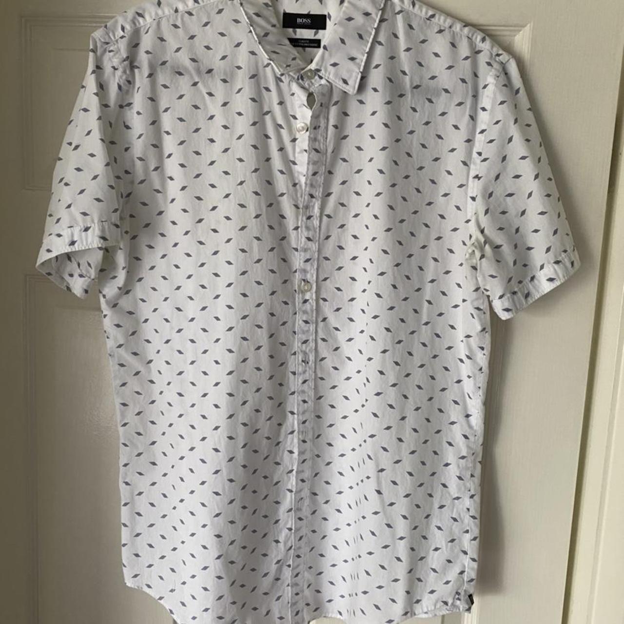 White button-up from Hugo Boss - slim fit - Depop