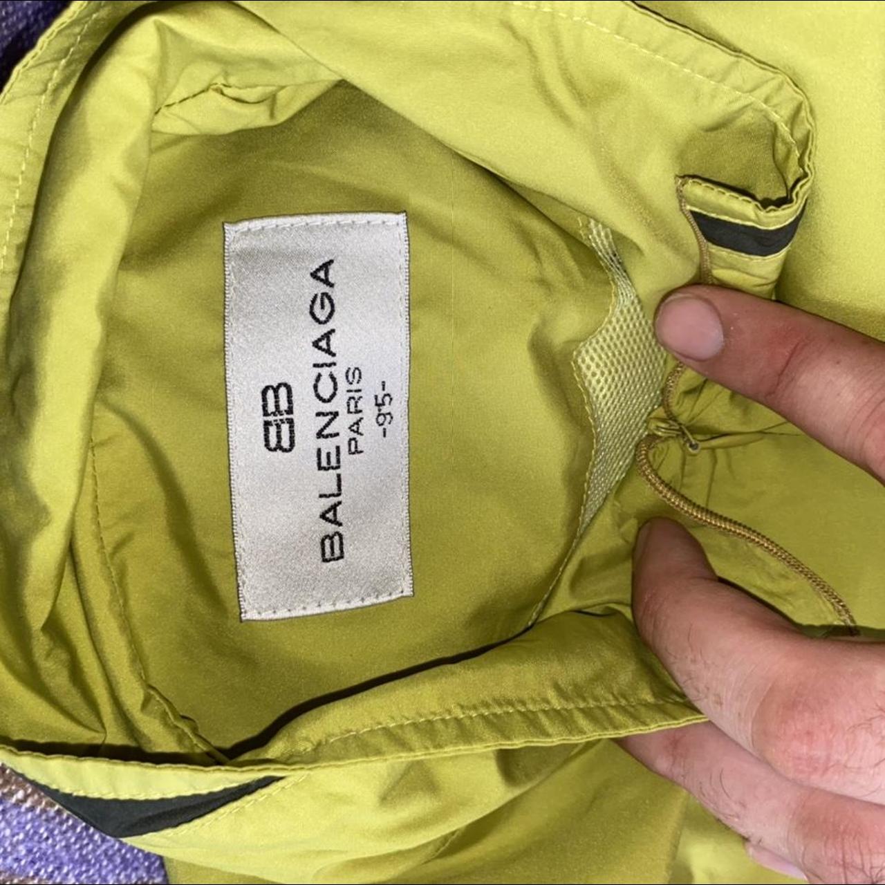 balenciaga jacket mens green