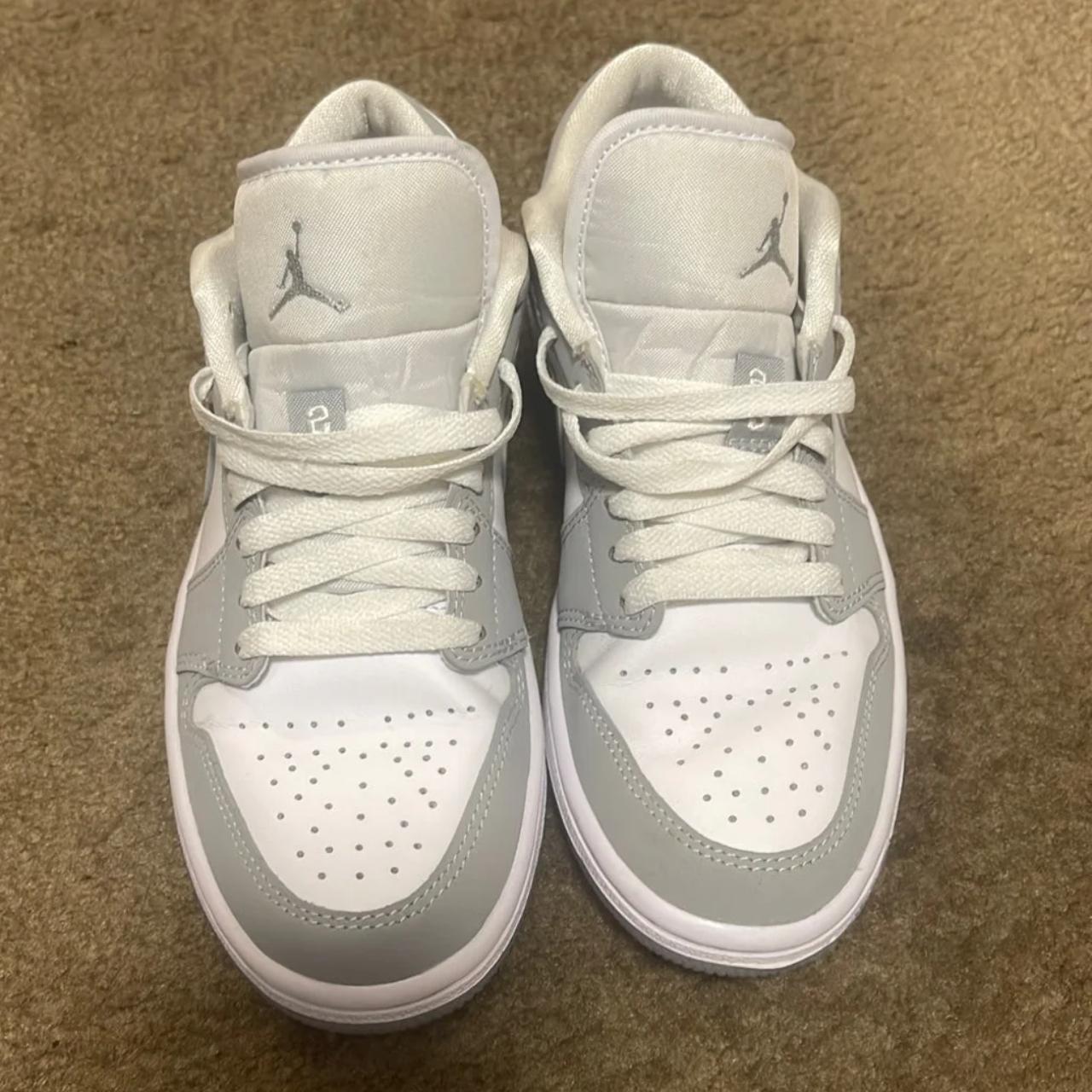 Air Jordan 1 Low Wolf Grey Women’s 5 Worn this one... - Depop