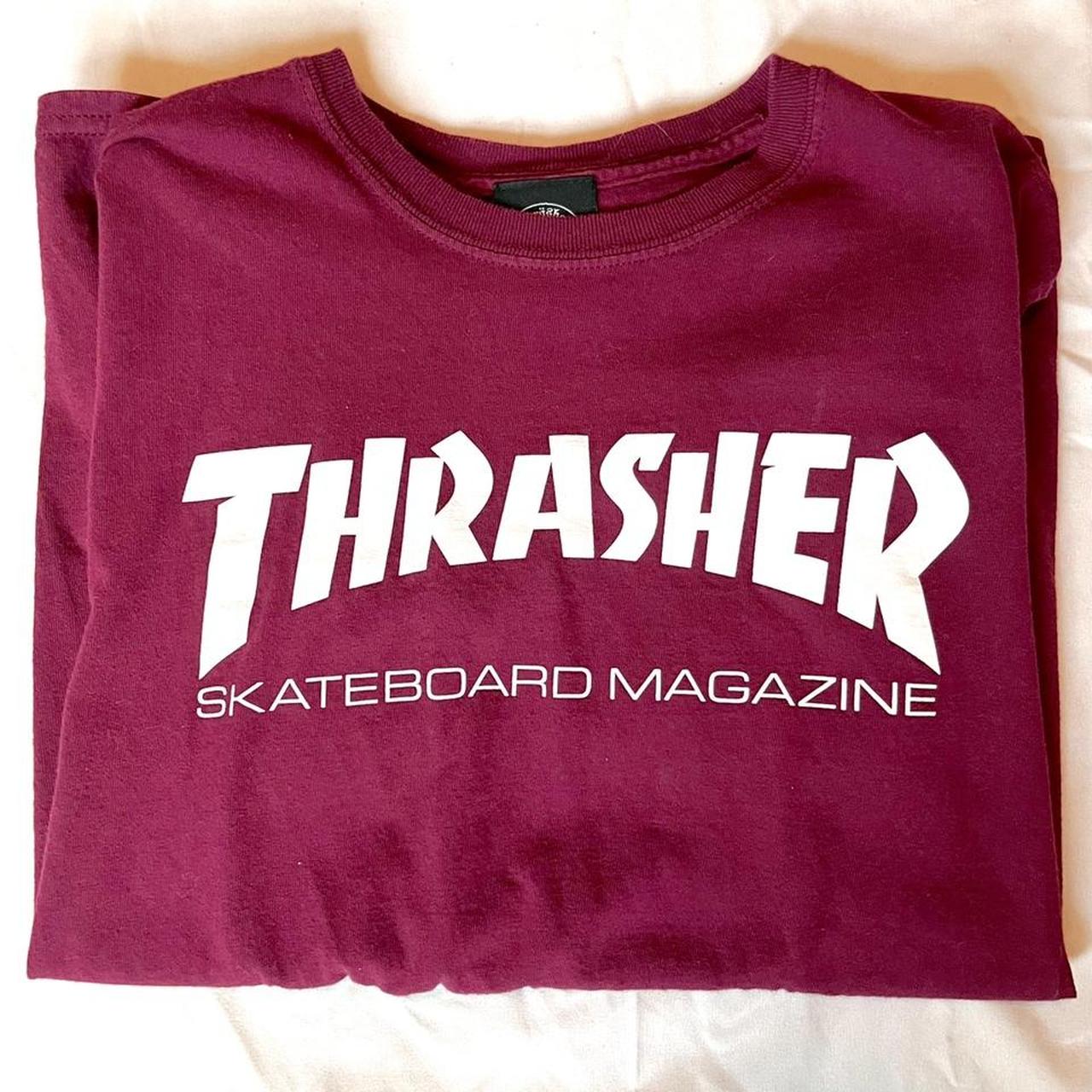 Thrasher t outlet shirt maroon