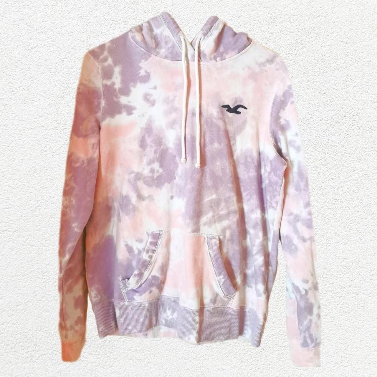 Hollister pink hot sale tie dye hoodie