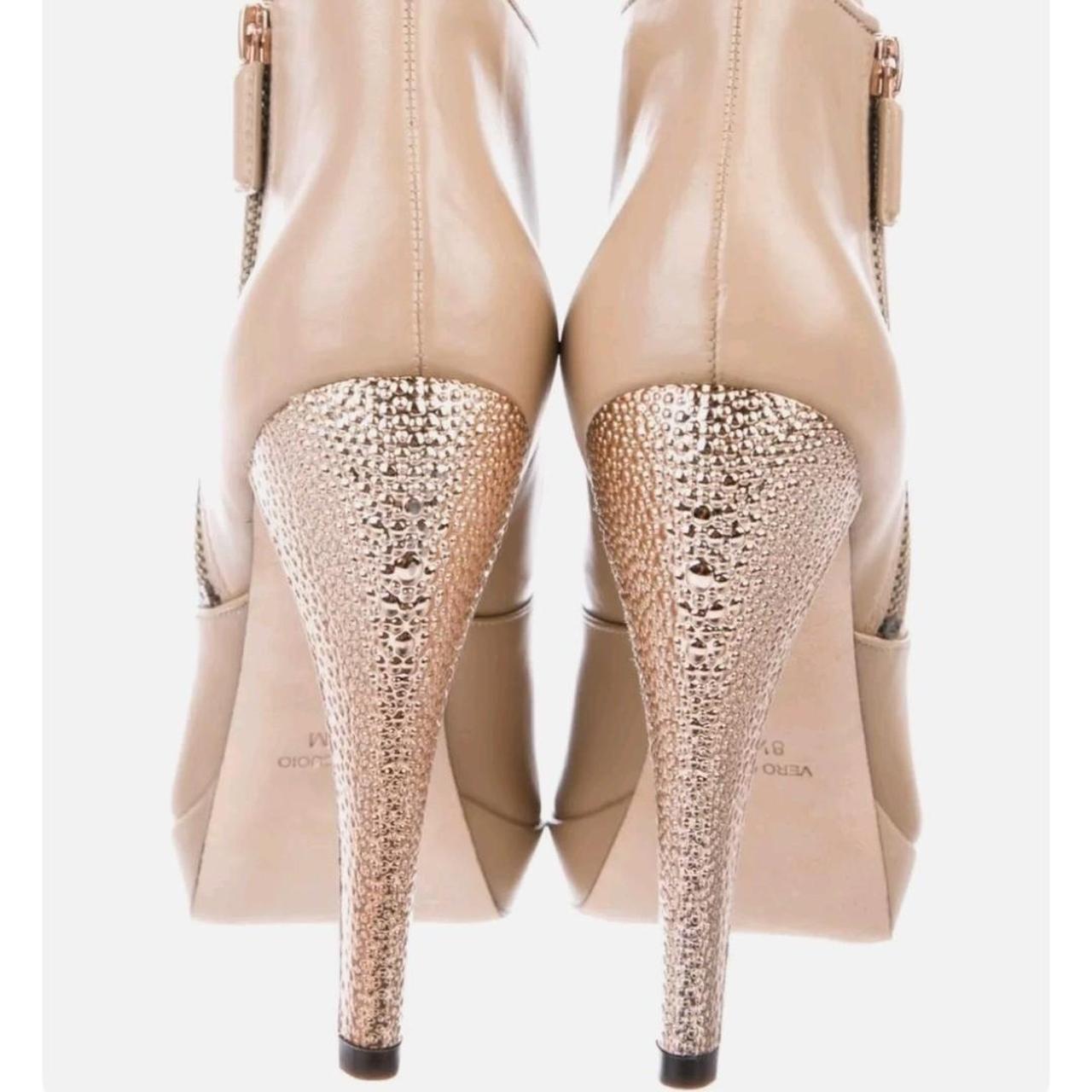 rose gold ankle boots uk