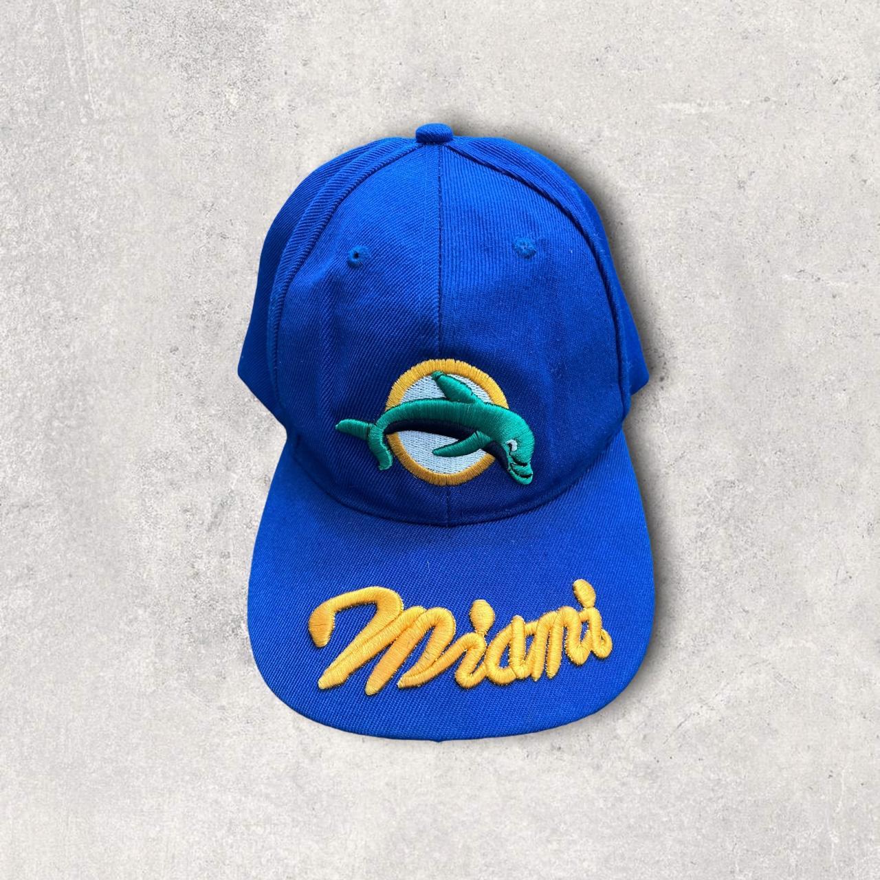 Vintage 90s RARE Miami Dolphins Starter Snapback Hat - Depop