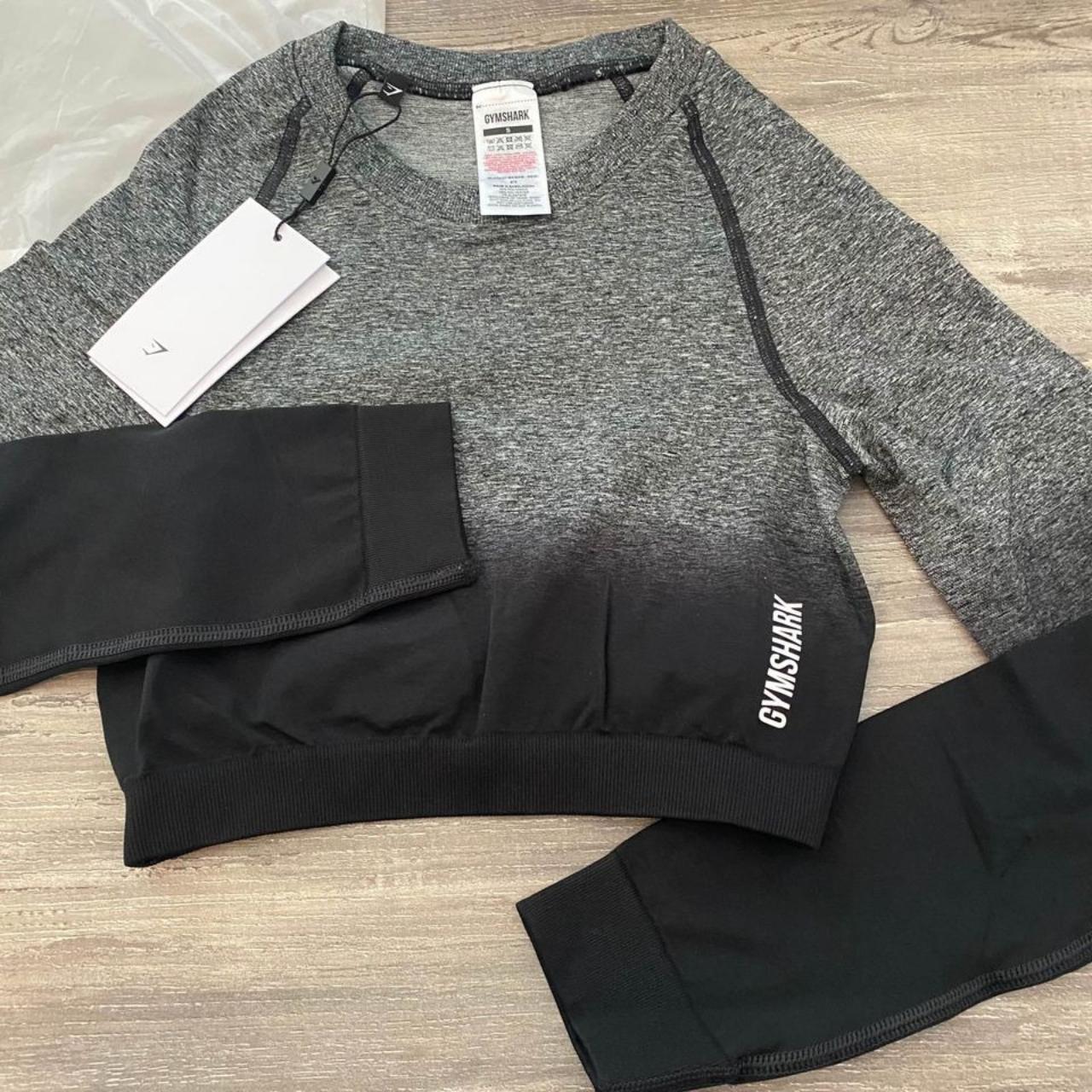 Nwt Gymshark Adapt Ombre Seamless Long Sleeve Crop Depop