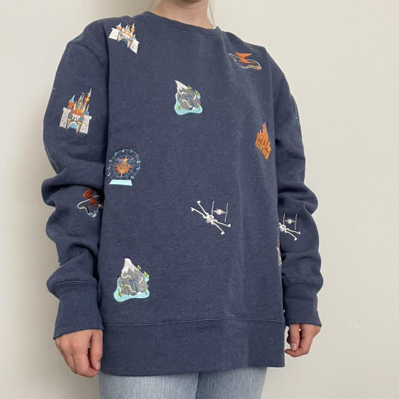 walt disney world embroidered icons sweatshirt