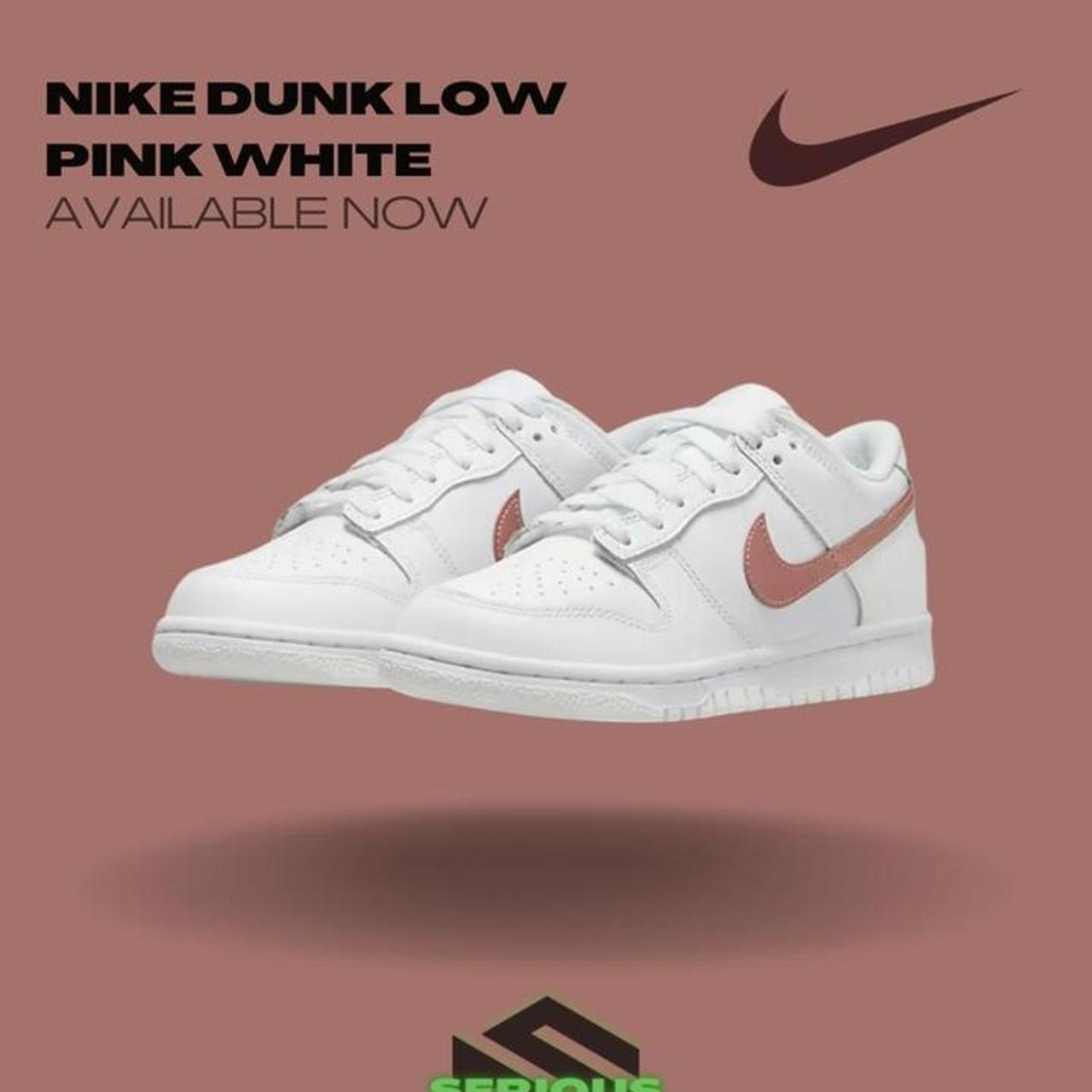 nike pink white
