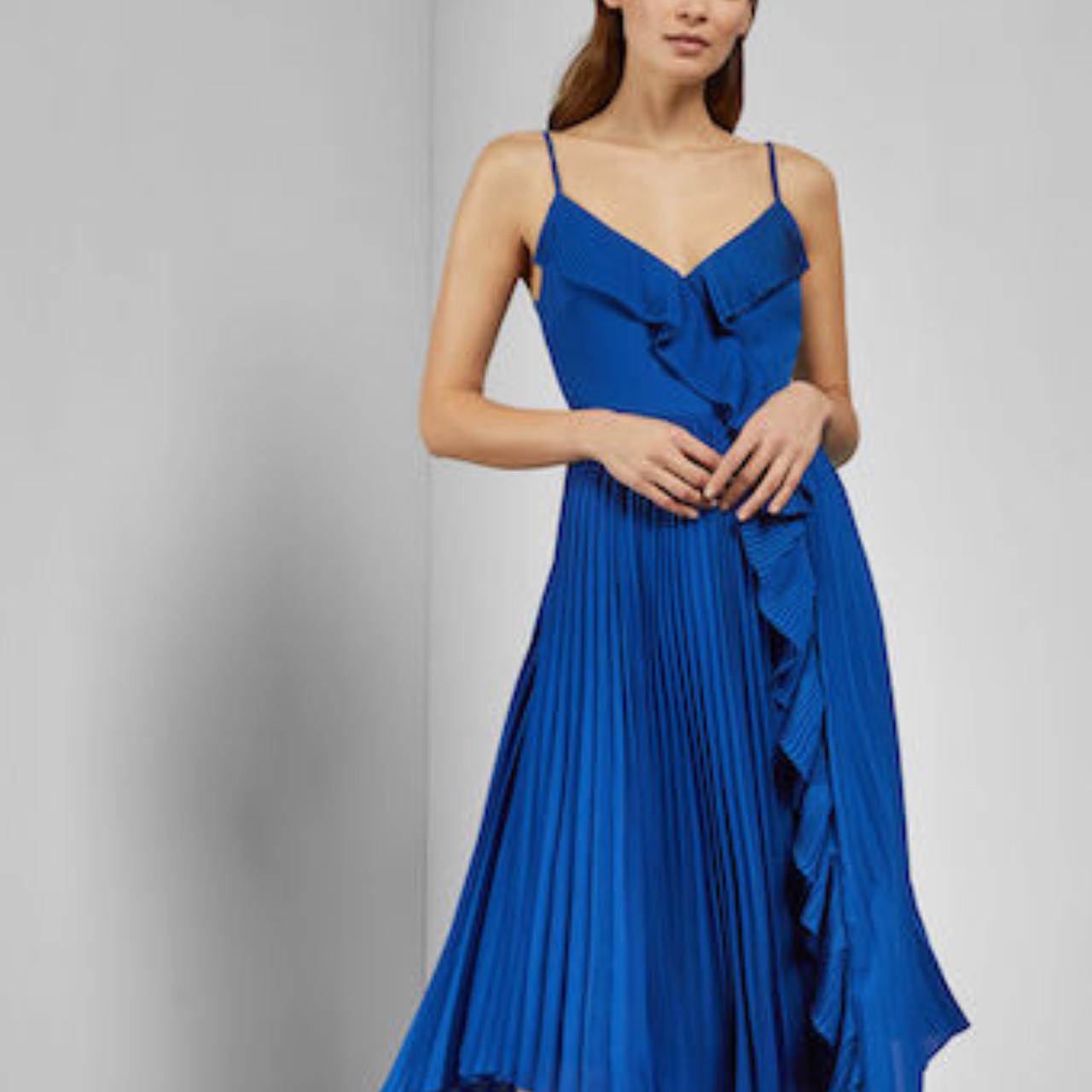 ted baker electric blue dress