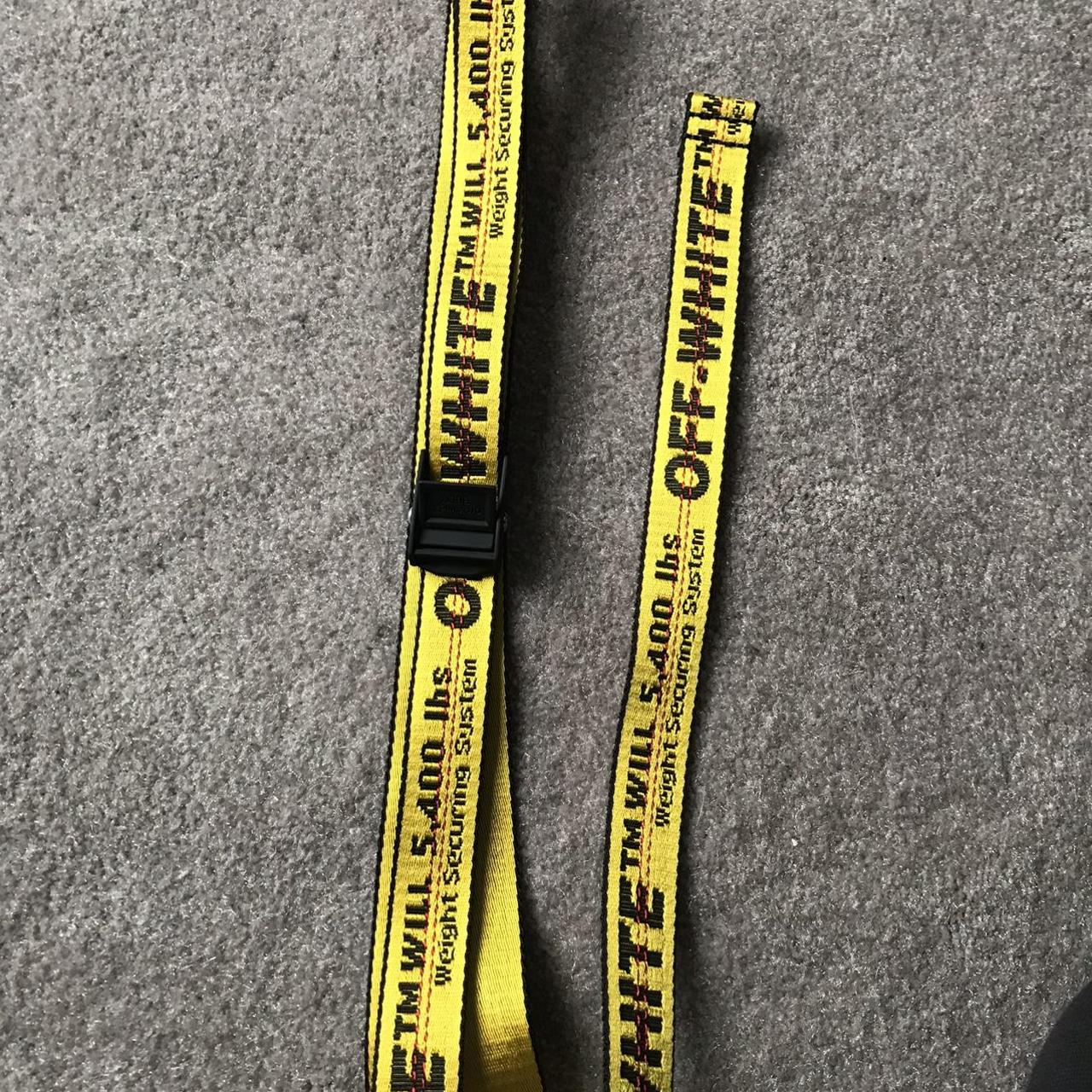 off white belt yellow