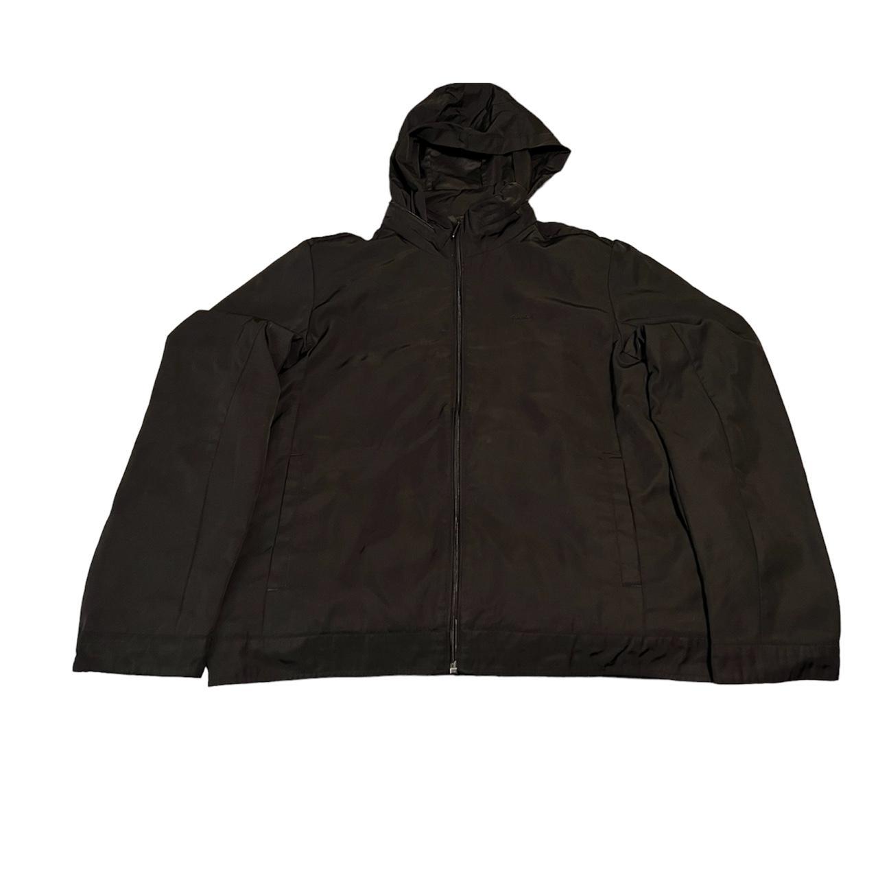 Calvin Klein jacket with retractible hoodie... Depop