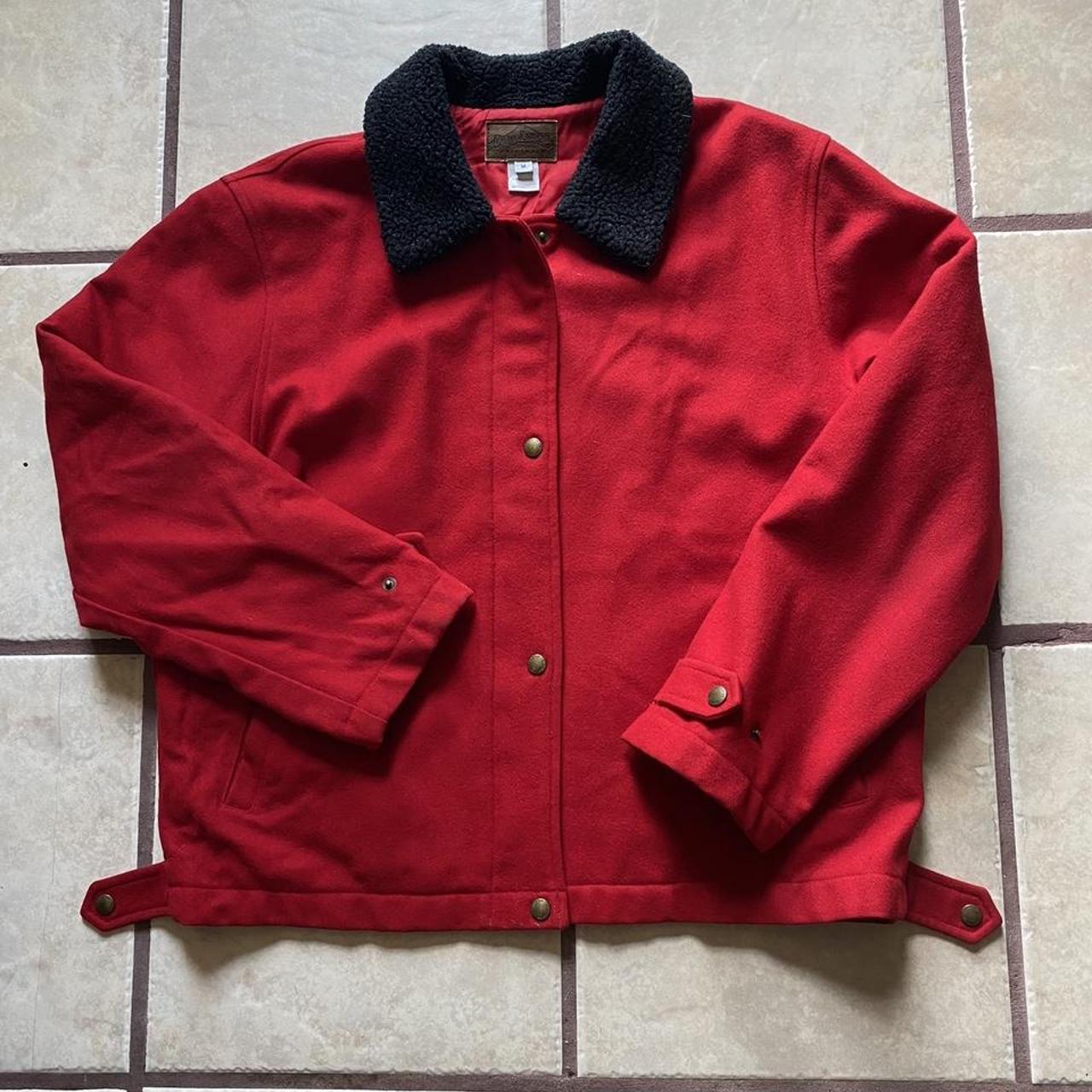 Pendleton Original Womens Red Wool Jacket Zip and... - Depop