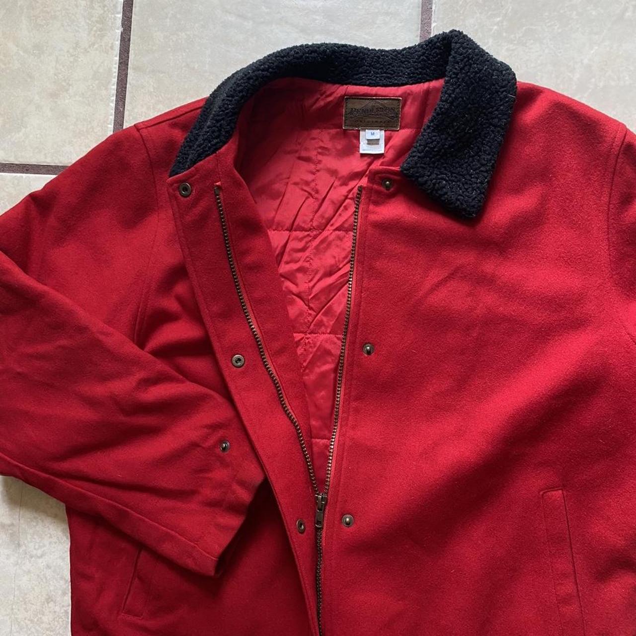 Pendleton Original Womens Red Wool Jacket Zip and... - Depop