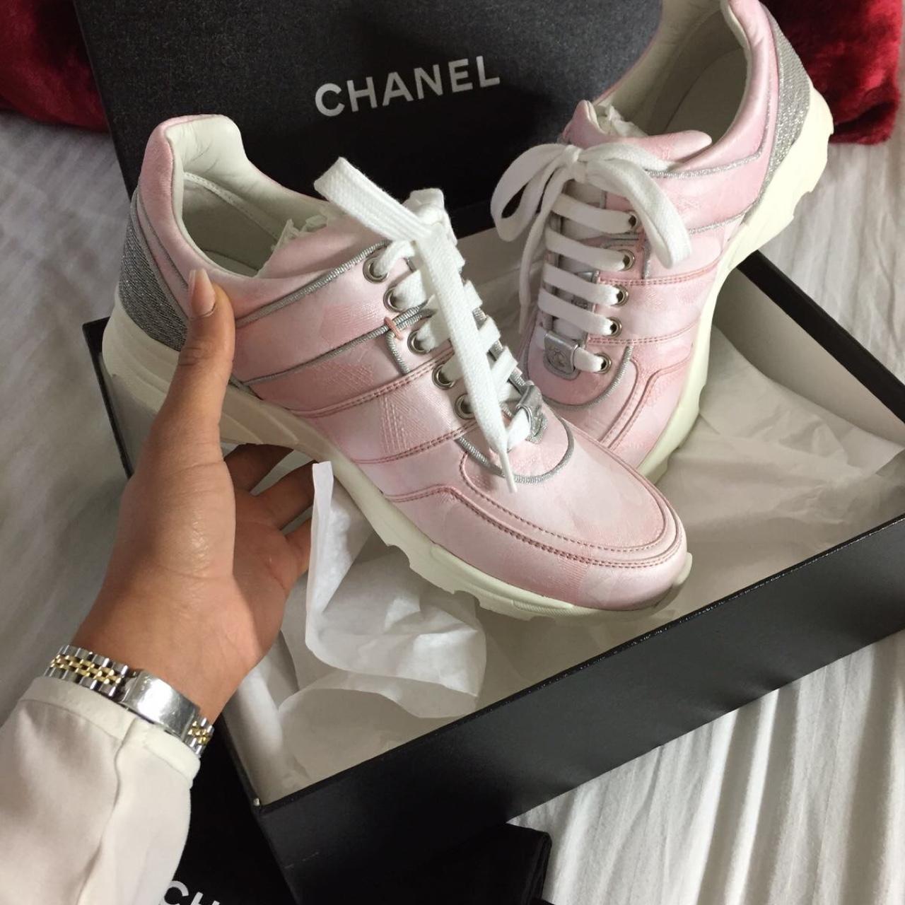 Selling My Chanel Trainers Size 4. Bought From A... - Depop