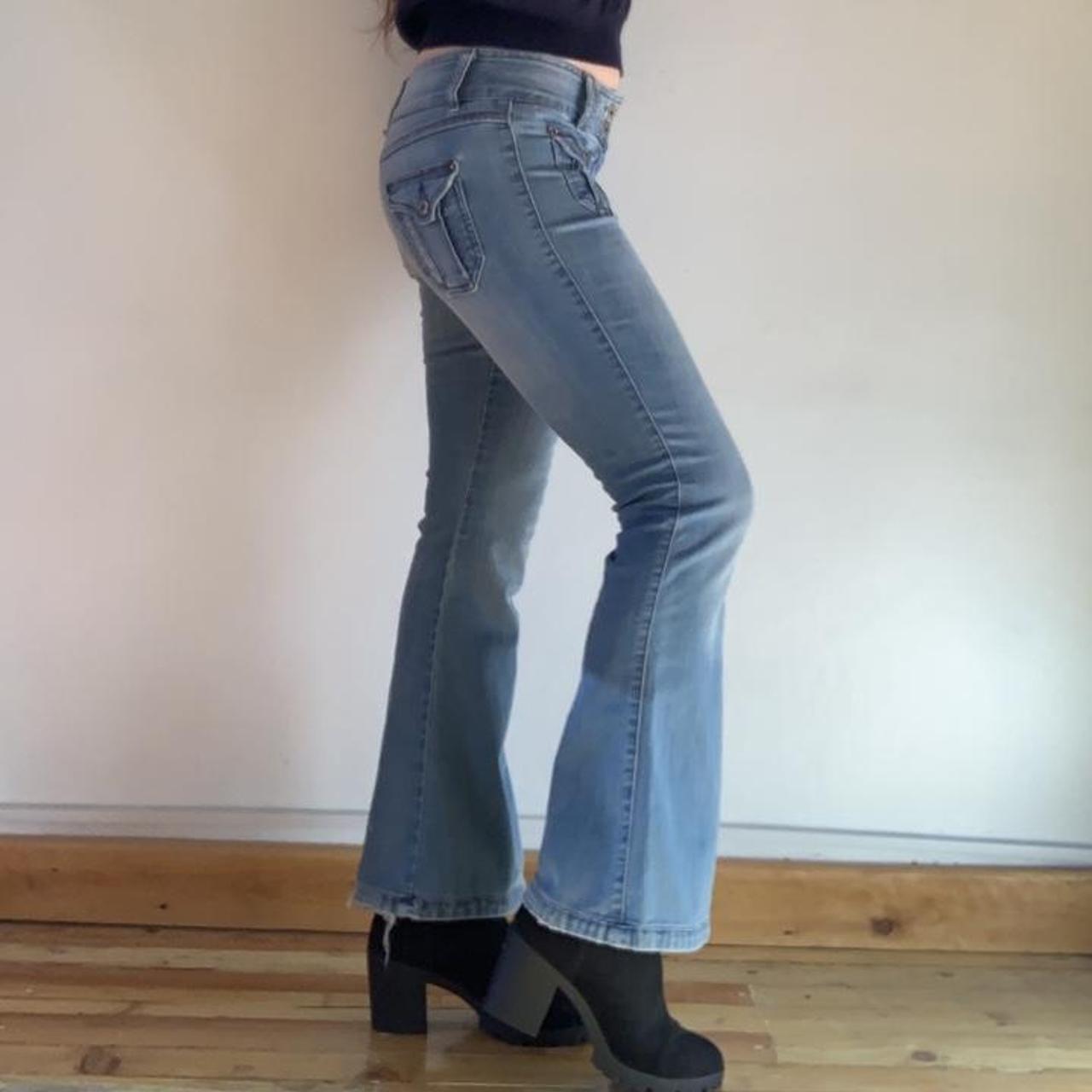 Stunning Y2k 70s style Jane Norman flared/bootcut... - Depop