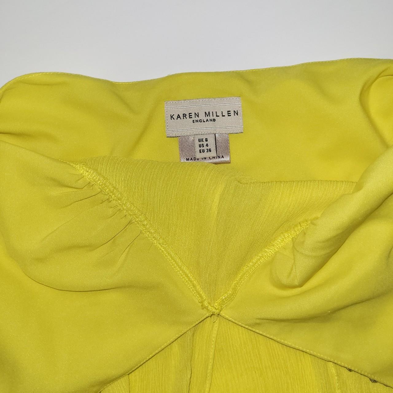 Karen Millen y2k sheer silk halter with sequin... Depop