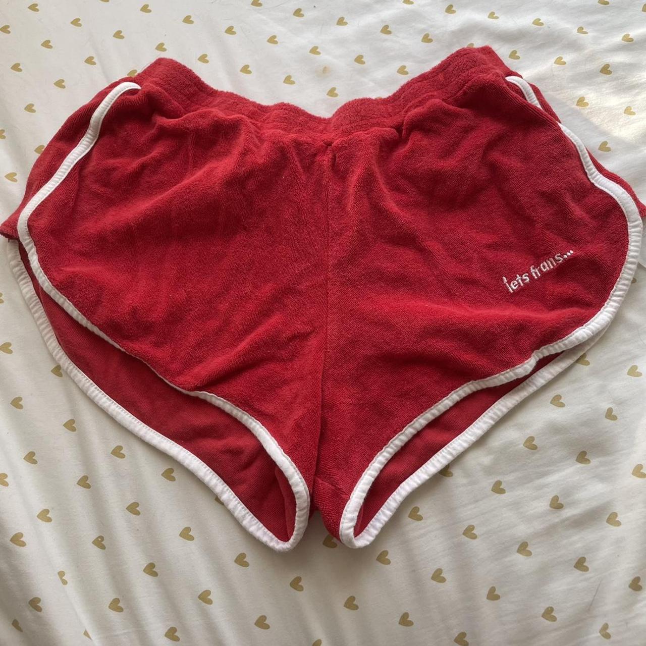 iets frans... Women's Red Shorts | Depop